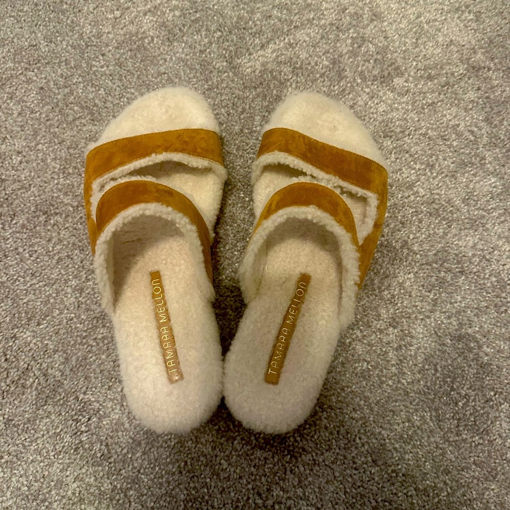 Tamara Mellon Suede Slides